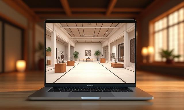 伝統工芸の職人たちの作品を紹介する、没入型バーチャルショールームのウェブサイトデザイン